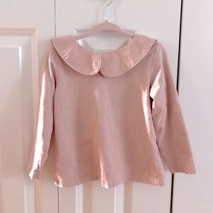 Zara Light Pink Long Sleeve Colored Shirt 3-4